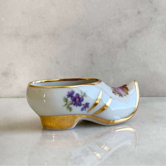 Limoges France Mini Clog Shoe Porcelain - Picture 2 of 14